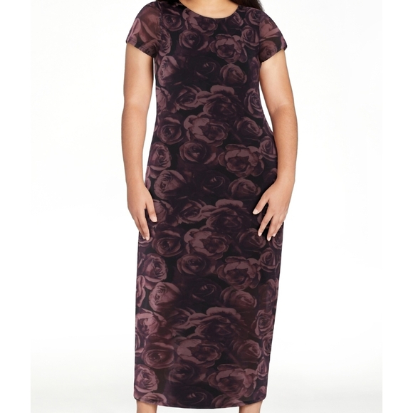 *DELETING 7/3* Purple and Pink Mesh Maxi Dress - Picture 1 of 3